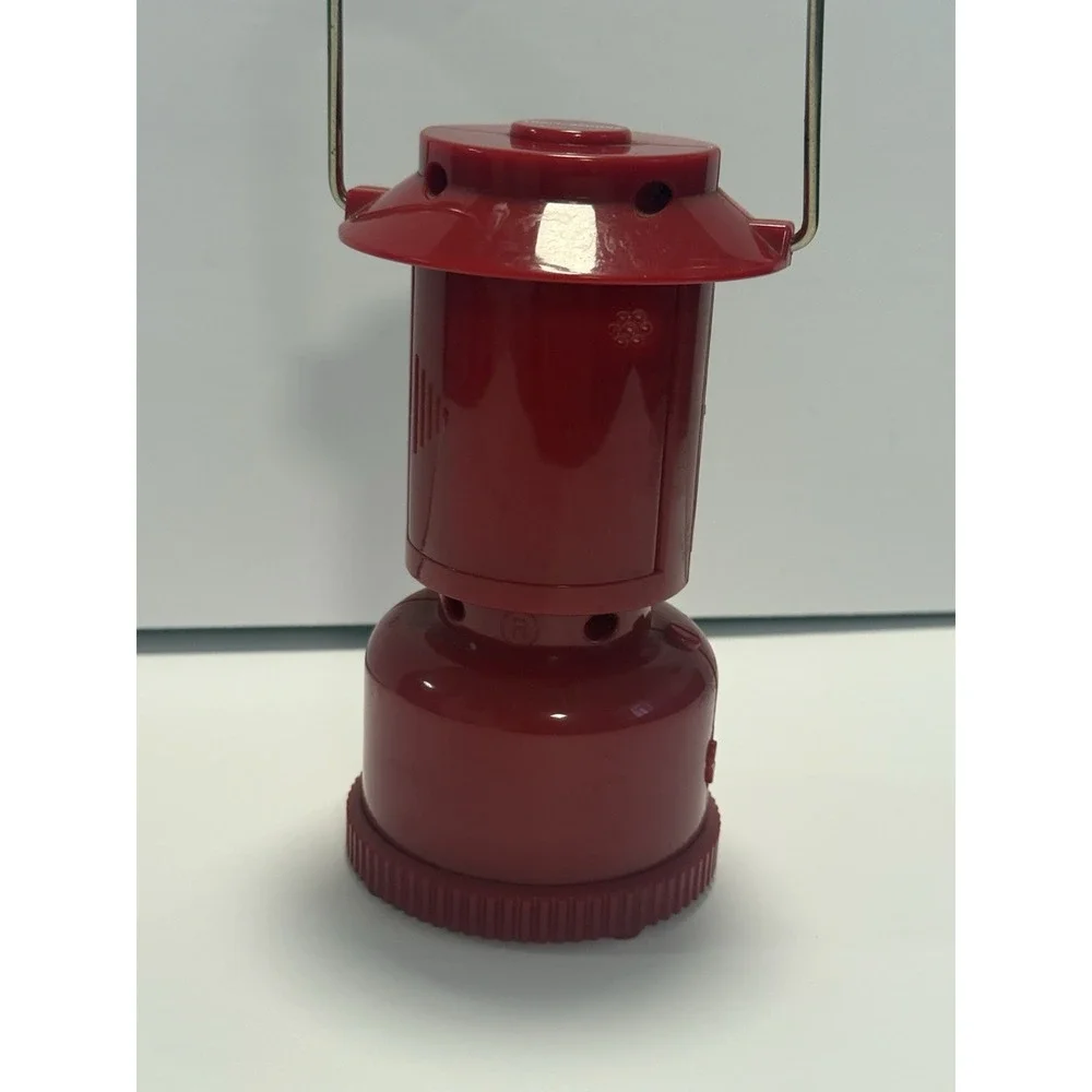 Coleman 6 Inch Lantern - Novelty Clock Battery Operated with Light & Alarm Red